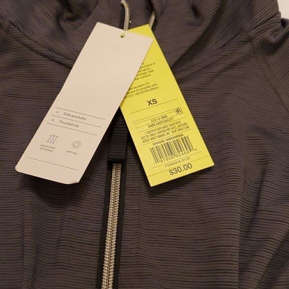 All in Motion - Women's Zip Front Jacket -XS - Dark Gray - Picture 2 of 6